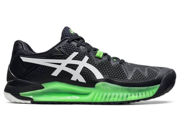 Asics Tennisschoenen Heren, GEL-RESOLUTION Zwart/Groen - Asics Aanbieding | B3512967-NU